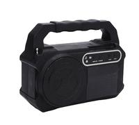 Bewinner Haut-Parleur Bluetooth avec Radio FM AM, Charge de Panneau Solaire, Bulbes de Lampe de Poche Intégrés, Lecteur de Musique Extérieur Portable pour Le Camping Picnic Barbecue