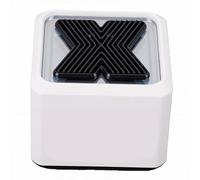 Bewinner Haut-Parleur Bluetooth Portable avec Son Surround 360°, Haut-Parleur Audio sans Fil Rechargeable Bluetooth 5.3, Double Appairage Stéréo, Effets de Lumière LED, Musique Compacte (White)