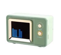 Bewinner Haut-Parleur Bluetooth Rétro avec Affichage des Paroles, Mini Lecteur de Musique Vintage sans Fil Portable pour Bureau, Extérieur, karaoké et Décoration de la Maison