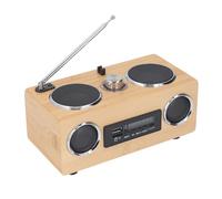 Bewinner Haut-Parleur Bluetooth Rétro, Haut-Parleur Bluetooth 5.0 sans Fil Radio Vintage avec Plusieurs Boutons pour Fête Voyage Bureau