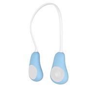 Bewinner Haut-Parleur Bluetooth Tour de Cou, Haut-Parleur Portable sans Fil avec Son Stéréo, Mains Libres, Micro à Réduction de Bruit, Léger pour la Maison, l'extérieur, Le Sport, Les Voyages (Blue)