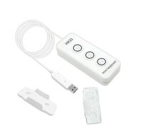 Bewinner HK33UW Clavier Macro Programmable à 3 Touches, Clavier USB personnalisé à Une Main pour Les Jeux, Le Bureau et l'accessibilité avec Raccourcis Copier-Coller (HK33UW Blanc)