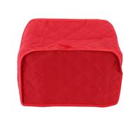 Bewinner Housse de Grille-pain à 2 Tranches, Protection Matelassée Anti-poussière pour Cuisine, Polyester Rouge 11.81x7.48x7.09in