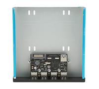 Bewinner Hub de Panneau Avant USB 3.0 avec 4 Ports et Charge Rapide BC1.2, Baie d'extension Haute Vitesse 5 Gbit/s pour Boîtier PC, Support Mobile pour Baie de CD-ROM Facile à Installer