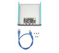 Bewinner Hub USB 3.0 à 4 Ports sur Panneau Avant, Hub USB 5 Gbps à Panneau Avant en Métal avec Câble USB 3.0, Prise en de la Rapide BC1.2, 148 Mm X 42 Mm pour PC, Carte Mère