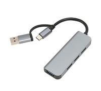 Bewinner Hub USB 3.0 avec 4 Ports, Adaptateur Multiport 4 en 1 Hub USB 3.0, Répartiteur USB USB C vers USB 3.0 en Aluminium, Adaptateur Multiport USB C 5 Go/s Compatible pour Ordinateur