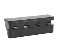 Bewinner Hub USB 4 Ports pour Slim Uniquement, USB 3.0/2.0 High Speed Extension Controller Splitter Expander pour Slim Edition Console de Jeu