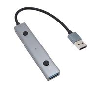 Bewinner Hub USB alimenté par L'IA, Commande Vocale, Aucun Coût intégré à L'IA, Plug and Play, Adaptateur de Hub USB 2.0 pour Ordinateur Portable, clé USB, Console, Imprimante, Appareil