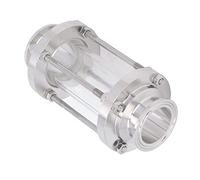 Bewinner In Line Sight Glass Indicator 304 Stainless Steel Sanitary, for | Verre de vue de débit avec extrémité de serrage, vue à 360 degrés pour les canalisations d\'aliments et de boissons,
