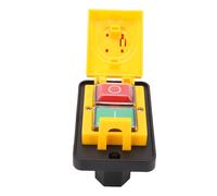 Bewinner Interrupteur de Démarrage Magnétique à 7 Broches, 3 Phases, 10A, étanche IP55, Bouton-poussoir d'arrêt d'urgence pour équipement électrique Industriel Marin