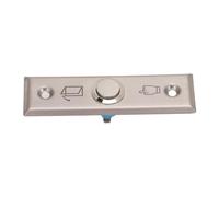 Bewinner Interrupteur de Sortie de Contrôle d'accès de Porte, Bouton Poussoir de Sortie en Acier Inoxydable avec Réinitialisation Automatique, Interrupteur de Déverrouillage Robuste brossé pour