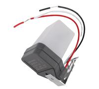 Bewinner Interrupteur Photo Cellule IP64 10A Commande Automatique Allumer | Capteur photocellule pour lumières LED extérieures, photocommutateur, lumière de porche, projecteur avec conception