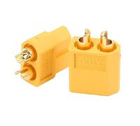 Bewinner Jeu de Fiches de Connecteur Mâle Femelle XT60, Connecteurs de Balle Plaqués Or pour Batterie RC LiPo, Voiture RC, Avion, Drone, Modèles FPV