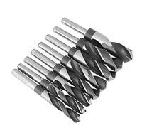 Bewinner Jeu de Forets Hélicoïdaux HSS 8 Pièces, Grands Forets Industriels Traités Thermiquement, Jeu de Professionnels de 14 à 25 Mm pour Métal, Bois, Plastique, Tige Triangulaire de 1/2 Pouce,