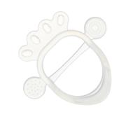 Bewinner Jouets de Dentition en Silicone pour bébé, Soulagement Sûr, Moufle, Jouet de Dentition, Favorise la Croissance des Dents pour les Bébés Heureux (Transparent)