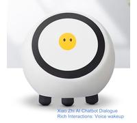 Bewinner Jouets de Robot AI, Smart Talking Companion Voice Wake Up, écran de 1,28 Pouce pour Le Jouet Robot de Profondeur AI avec Bluetooth 5.0 WiFi Mether Clock Video Music Playback