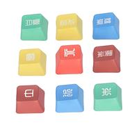 Bewinner Keycaps PBT, Keycaps Personnalisés pour Claviers 61/87/104/108 Touches, Keycaps de Clavier Mécanique Résistants à l'usure, Durables et sans Décoloration