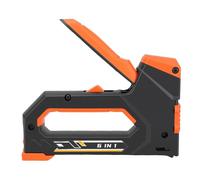 Bewinner Kit d'Agrafeuse Robuste 6 en 1, Agrafeuse Manuelle à Puissance Réglable pour le Travail du Bois et la Décoration, Comprend 1000 Agrafes de 6 Mm