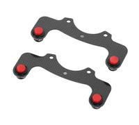 Bewinner Kit de 2 Boutons de Klaxon en Fibre de Carbone pour Volants à 6 Boulons, Remplacement pour et VERTEX, Bouton Rouge, Installation Facile, fonctionnalité Améliorée (Bouton rouge)