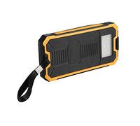 Bewinner Kit de Banque d'énergie Solaire DIY - 20 000 MAh, Charge Rapide Portable avec Deux Ports USB, Panneau Solaire, pour Voyage en Plein Air, Camping (Yellow)