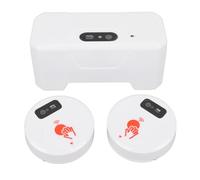 Bewinner Kit de Chasse à Toilettes sans Touche Automatique avec 2 Capteurs, Batterie de 1800mAh, Type de Poussée Flush, Système de Mains économisés pour les Toilettes Domestiques Standard