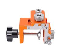 Bewinner Kit de Gabarit de Chevilles pour le Travail du Bois, Guide de Perçage Réglable en Alliage d'aluminium avec échelle Transparente, Comprend des Forets et des Accessoires pour un Alignement