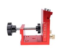 Bewinner Kit de Gabarit de Trou de Poche, Localisateur de Trou Réglable à 15 Degrés avec Curseurs à Double échelle, Ensemble de Guides de Perçage en Alliage d'aluminium pour les Projets de