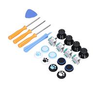 Bewinner Kit de Joystick de Remplacement pour un Contrôleur - 4x Joysticks Analogiques 3D avec Capuchons de Pouce et Outils de Réparation