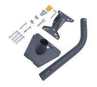 Bewinner Kit de Montage d'antenne Parabolique pour Gen 3, Support de Montage Mural et sur Toit Réglable en Alliage d'aluminium de 18 Pouces avec Poteau et Kit 'outils à Vis