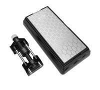Bewinner Kit de Pierre à Aiguiser Diamant et Guide d'affûtage, Pierre à Aiguiser Double Face pour Ciseaux, Avions, Outils de Cuisine, Gabarit d'affûtage 'angle en Mode Absolu et Relatif avec Base