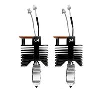 Bewinner Kit de Remplacement Hotend de Buse en Acier trempé pour Snapmaker U1, Structure Intégrée Entièrement Métallique à Chauffage Rapide, Hotend de 0,4 Mm avec 2 Brosses à Buses pour les Amateurs