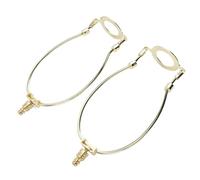 Bewinner Kit de Support de Harpes pour Abat-jour Réglable, Comprend 2 Pièces avec Base de Lumière E26, Support d'Abat-jour en Métal pour Lampes de Table et Lampadaires, Finition Noire (GOLD)