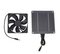 Bewinner Kit de Ventilateur à Panneau Solaire 4 W, Ventilateur D'extraction à énergie Solaire pour Petites Serres, Hangars, Poulailler, Niche pour Chien, Abri pour Chat, économe en énergie