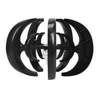 Bewinner Kit d'éolienne 800 W 48 V avec 5 Pales et Moteur AC, Type Lanterne Noire Double Couche, Utilisation élevée de l'énergie éolienne pour Système Solaire, Bateau, Cabine, Chargement de