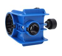 Bewinner Kit d'installation de Serrure de Porte avec Gabarit de Guidage en Plastique Réglable, Scie Cloche en Acier au Carbone pour Portes en Bois de 1-3/8 à 1-3/4 Pouces, Bleu