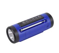 Bewinner Lampe de Poche Musicale Bluetooth, Haut-Parleur Portable sans Fil avec Conception étanche et Antichoc IPX5, pour Le Cyclisme en Plein Air et Le Rappel de sécurité (Blue)