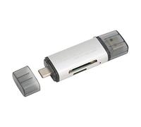 Bewinner Lecteur de Carte SD, Adaptateur de Lecteur de Carte Mémoire USB C USB 2.0 Micro USB, Lecteur de Carte Micro de Stockage Portable Compatible avec Le Système Windows OS X Linux