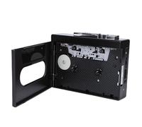Bewinner Lecteur de Cassettes Portable avec Conversion USB, Convertisseur de Cassette en MP3, Prise AUX 3,5 Mm, Prend en Charge la Lecture de clé USB, Batterie Double Alimentation/AC pour