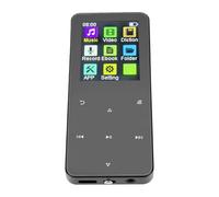 Bewinner Lecteur MP3 à écran Tactile de 8 Pouces avec Bluetooth, Lecteur de Musique Numérique Portable avec Son HiFi, Enregistreur Vocal Radio FM, Batterie 8H, 64 Go Extensible, Alliage de Zinc