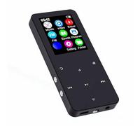 Bewinner Lecteur MP3 avec Bluetooth 5.0, Lecteur de Musique à écran de 1,8 Pouces avec Enregistreur Vocal, Radio FM et Haut-Parleur intégré, Audio Portable pour Enfants, étudiants (Black)