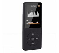 Bewinner Lecteur MP3 Bluetooth |BT5.3 sans Fil, 128 Go Extensible, Lecture 30 Heures, Son HiFi sans Perte avec Haut-Parleur et Enregistreur Intégrés, Ultra Léger 23 G pour Le Sport et Les (Black)