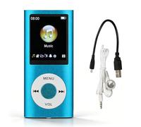 Bewinner Lecteur MP3/MP4, Lecteur de Musique MP4 Prend en Jusqu'à 64 Go de Carte TF, écran LCD Numérique de 1,8 Pouces, Lecteur de Musique HiFi Portable sans Perte avec