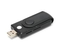 Bewinner Lecteur Multi-Cartes USB 2.0, Prise en de la Carte SD/TF/SIM, Mini Lecteur de Carte à Puce Portable CAC pour Toutes Les Cartes à Puce de