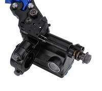 Bewinner Leviers de Frein et d'embrayage Universels pour Moto, 7/8 Pouces, Maître-cylindre, Réservoir, Rouge, CNC, en Aluminium, Réglables, Adaptés à la Plupart des Guidons (BLUE)
