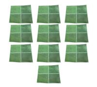 Bewinner Lot de 10 Carreaux Verts Adhésifs pour Dosseret, 15,2 X 15,2 Cm, en PU PET Résistant aux éclaboussures, Imperméable pour Décoration de Cuisine, Salle de Bain (10 Feuilles)