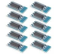 Bewinner Lot de 10 Modules de Conversion MCU Mini RS232 vers TTL Carte Adaptateur pour, Convertisseur Logique de Niveau de Signal 3 V-5 V avec Communication Duplex Intégral, Compact 9,4 X 15,9 Mm