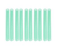 Bewinner Lot de 10 Reliures à Peigne en Plastique de 19 Mm avec 30 Anneaux pour Papiers A4, B5 et A5, capacité de 150 Feuilles, à Découper sur Mesure pour Cahiers, Rapports, Calendriers et (GREEN)