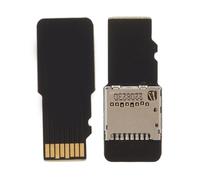 Bewinner Lot de 2 Mini Caches de Carte de Stockage pour Imprimante 3D pour Adaptateur d'extension de Carte SD pour Ender 3 V2, Ender 5 Pro, Voxelab Aquila Kobra - Plaqué or, Plug & Play