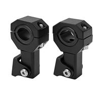 Bewinner Lot de 2 Supports de Montage Réglables pour Projecteur de Moto, Ouverture M5 18 Mm-30 Mm, Support de Pince de Phare pour Tout-terrain, VTT, UTV, Motocross, Pince de Projecteur Rotative à