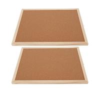 Bewinner Lot de 2 Tableaux en Liège 30 X 40 Cm, Cadre en Bois Décoratif à Suspendre, Tableau d'affichage Mémo pour Murs de Bureau, Comprend des Accessoires d'installation